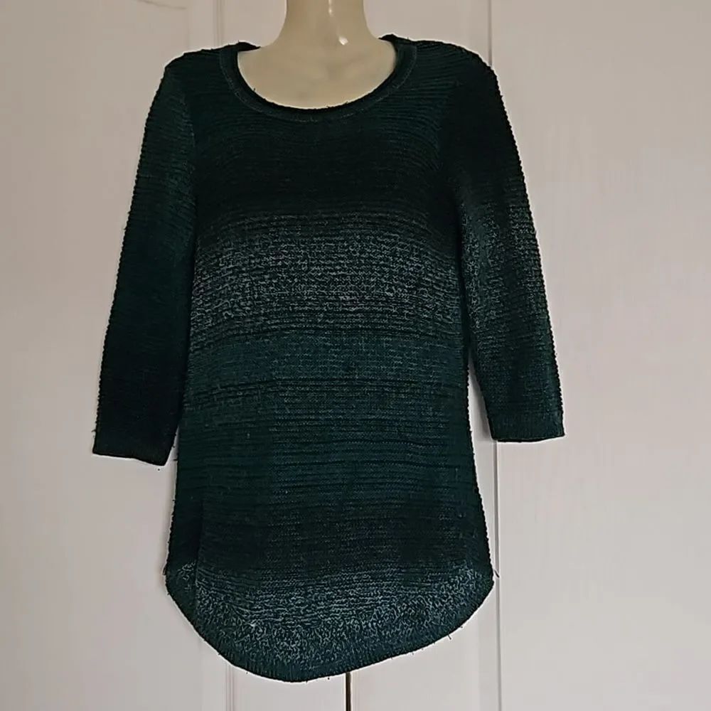 HOST PICK 🥳 Cleo Petite Knitted Sweater With Half-Sleeves XS Hunter Green